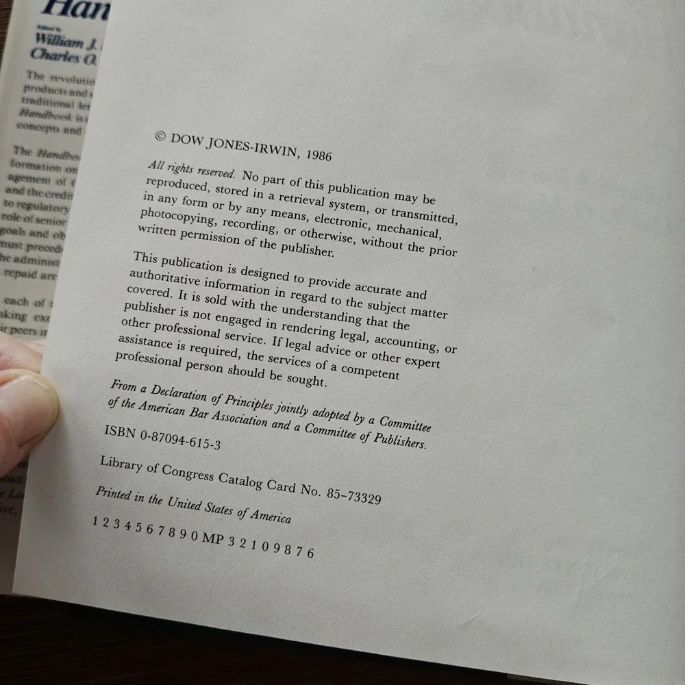 The‎ Loan Officer's Handbook William Korsvik Charles Meiburg 1986 9780870946158